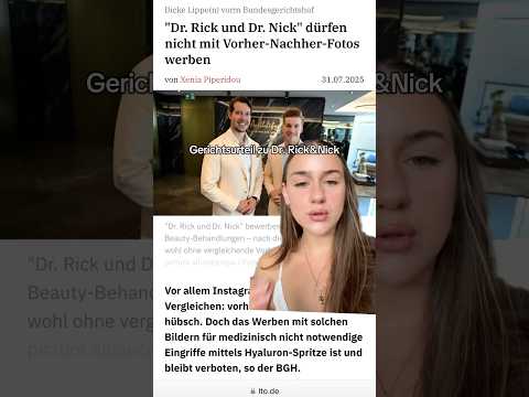 Gerichtsurteil Dr Rick&Nick #schönheit #schönheitsideale #beauty #filler #botox