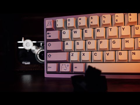 Bakeneko65 w/ Lubed Hyperglide Blacks + Tape Mod & Poly-fil