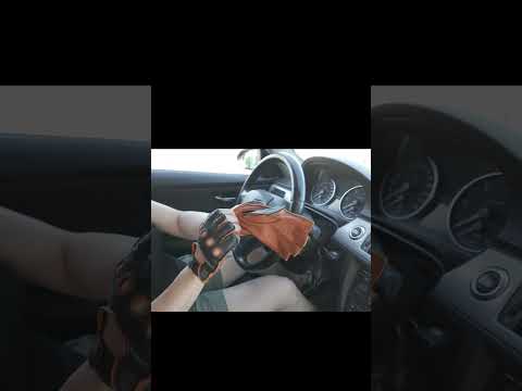 Women's fingerless driving gloves orange black orange #leathergloves #drivinggloves
