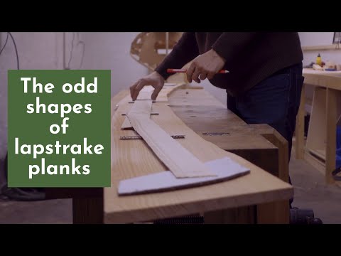 SPILING: How to make a PATTERN for a BOAT PLANK