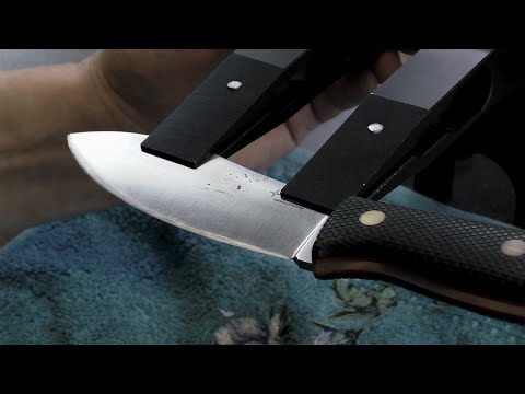 Исправление заточки на ноже Nessmuk Nord Hunter. Конвекс. Заточка на Профиль К03.