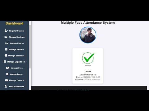 Face Recognition Based Student Attendance System v3