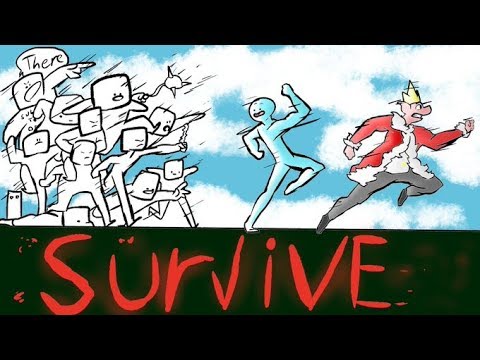 minecraft but 100 people are trying to kill us (ft. Skeppy)