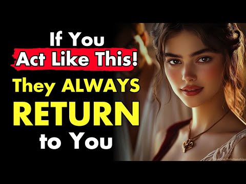 They Always Return to You If You Act Like This | Stoic Relationships