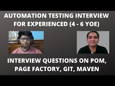 Automation Testing Mock Interview for Experienced | Automation Testing Interview Questions & Answers