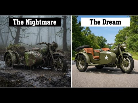 Will It Run? 1942 Sidecar Pulled From Deep Mud After 50 Years