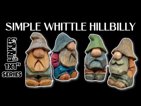 Carve a Simple Hillbilly/Gnome -knife only tutorial (1x1 series)