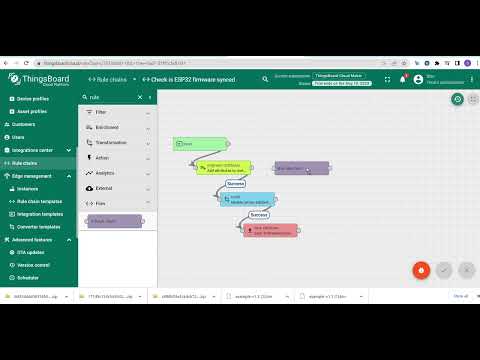 ThingsBoard ESP32 OTA : Part 1 - Create OTA device and Dashboard & Rule chain.
