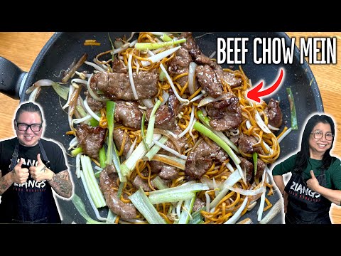 The Chinese SECRETS to GREAT Beef Chow Mein - Mum and Son Professional Chefs Cook