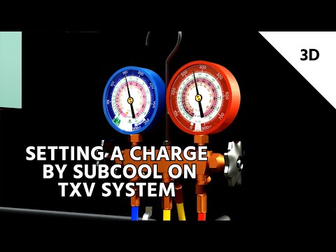 Setting a Charge By Subcool on a TXV system In 3D