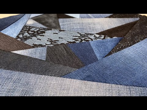 Шью из джинсов + что то интересное! Получаю идеальное полотно для любого проекта! Upcycling DIY