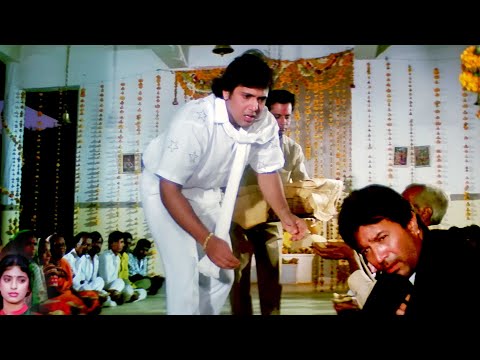 सेठ जी भिखारी बना देख गोविंदा का दिल दहल गया : स्वर्ग | Hindi Movie | Climax | Govinda