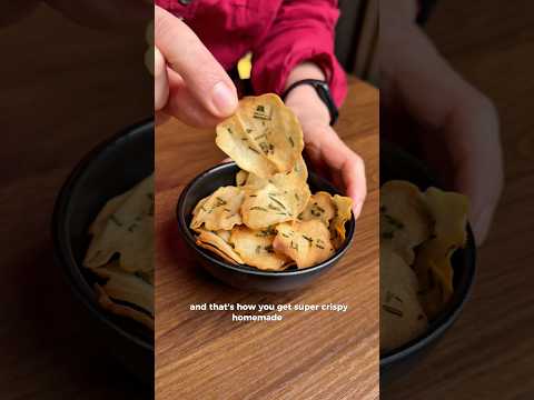 Rice Chips! You won’t believe they’re not fried! Recipe in the comments
