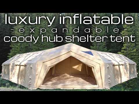 COODY HUB INFLATABLE TENT EXPANDABLE LUXURY SHELTER UNBOXING REVIEW rbm outdoors