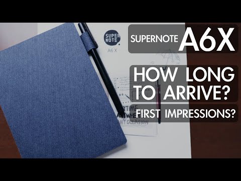 Supernote A6X Arrived! (Shipping Timeline and First Impressions)