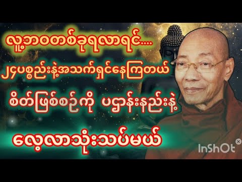 စိတ်ဖြစ်စဉ်နဲ့ပဌာန်းတရားတော်#ပါချုပ်ဆရာတော်တရားများစုစည်းရာ #dhammalight2 