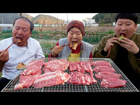 Crazy deal! 1++ premium Korean beef at pork belly prices! - Mukbang eating show
