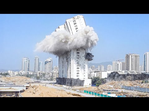 10 Skyscraper Building Demolitions Caught on Camera
