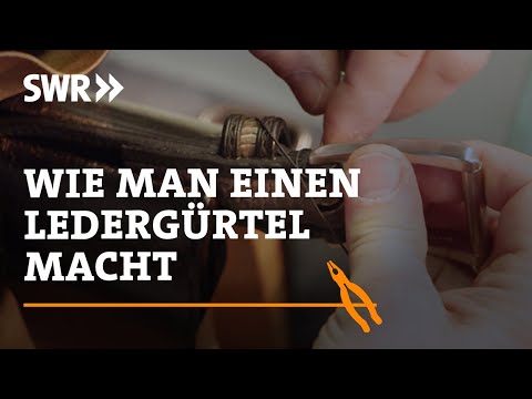 How to make a leather belt | SWR Craftsmanship