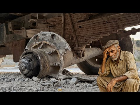 Tractor Trolley Hub Broke Under Heavy Load | Roadside Accident