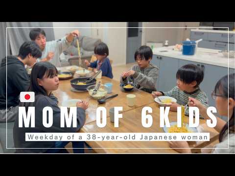 【Daily life in Japan】Mom of 6 kids | Weekdays Routine | 38 years old mom's real life |