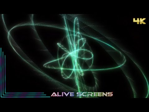 Rainbow Orbit Particle VJ Loop Glowing Screen TV 4K UHD Party Background