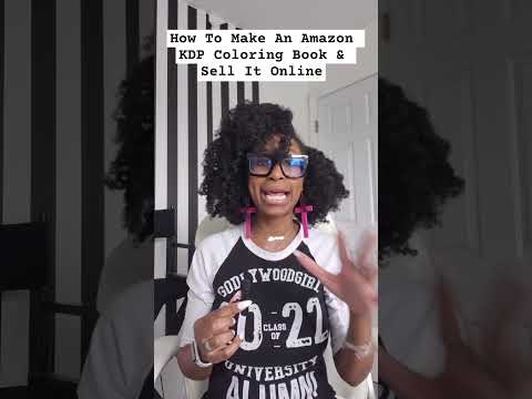 How To Make An Amazon KDP Coloring Book & Sell It Online. #writing #shorts