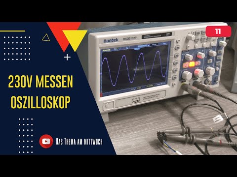 Measuring 230V mains voltage with an oscilloscope - 3 ways