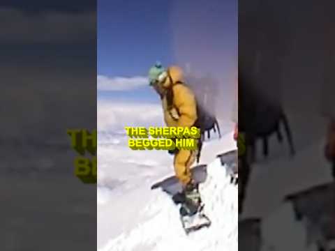 The Tragic Final Ride of Marco Siffredi on Everest #shorts