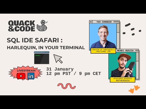 SQL IDE Safari : Harlequin, in your terminal.