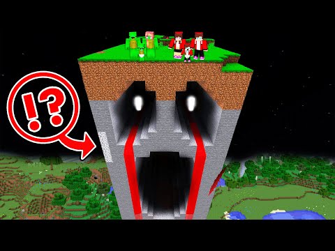 JJ and Mikey Family Found Scary Fake Chunk Under their House in Minecraft - Maizen?!