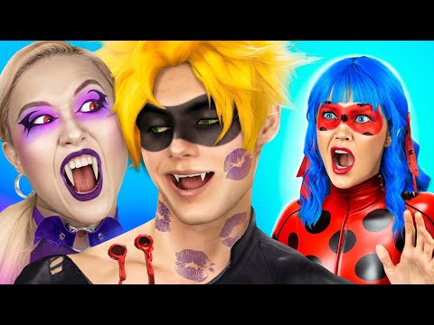 The vampire stole Ladybug's boyfriend! The vampire and Cat Noir are now a couple!