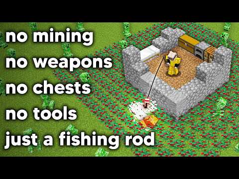 How I Beat Minecraft with the Worst Tool in the Game