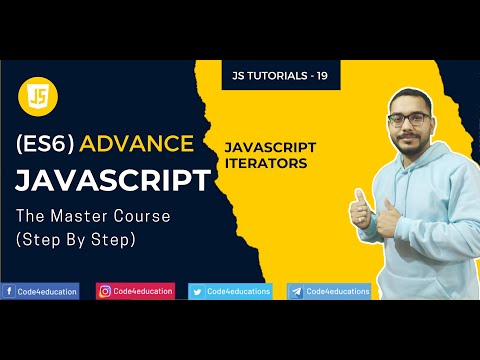 #19 Advance JavaScript Iterators Tutorial In Hindi | Advance JavaScript Tutorial In Hindi #es6
