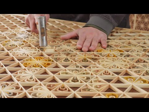 From Wood to Petals! The Heartfelt Process of Japanese Floral Kumiko Craftsmanship!