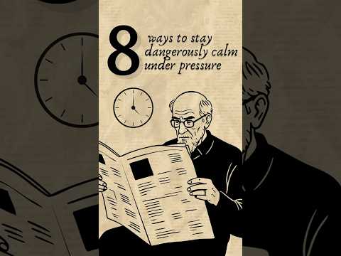 How to Stay Dangerously Calm under Pressure 🕰️ #lifelessons#lifequotes #quotes #motivation#ytshorts