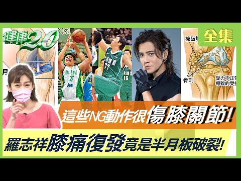 羅志祥膝痛復發 竟是半月板破裂！修復半月板 只要縫合開2個小洞！這些NG動作很傷膝關節！膝蓋磨損長骨刺 每天10分鐘腿部間歇運動護膝！健康2.0 20220820 (完整版)