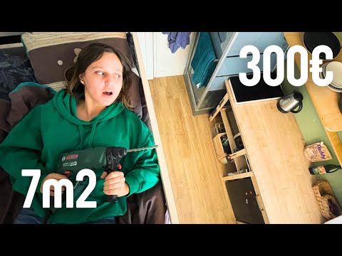 Optimizing a 7m² studio apartment in Paris with €300 for my student friend.