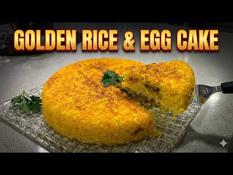 tahchin with chicken & eggplant-crispy persian saffron rice cake!