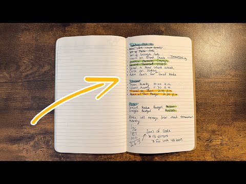 How I Plan My Workday in My Journal (Daily Routine for Productivity)