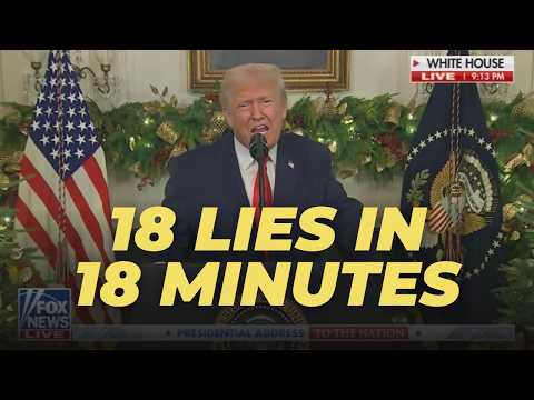 Trump's 18 Worst Lies from his Blundering 18 Minute Speech