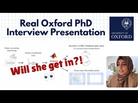 Real Oxford PhD Interview Presentation 2025 / How to give an amazing research presentation 