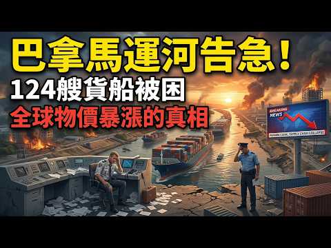 巴拿馬運河告急！124艘貨船被困，全球物價暴漲的真相！
