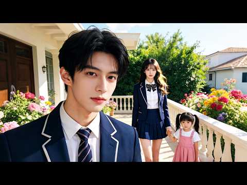 After exams, a little girl called him “Dad”; the wife in the family photo is the school beauty!