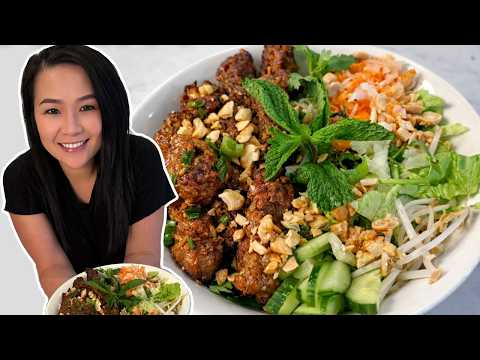 Easy Vietnamese Grilled Pork Vermicelli Bowls (Bún Thịt Nướng) | Healthy & Delicious Weeknight Magic