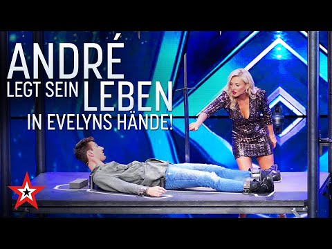Mutig! André legt sein Leben in die Hände von Evelyn | Das Supertalent vom 17.10.2020