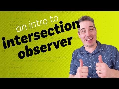 Introduction to the Intersection Observer JavaScript API