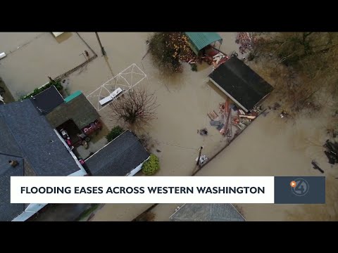 Flooding eases across western Washington