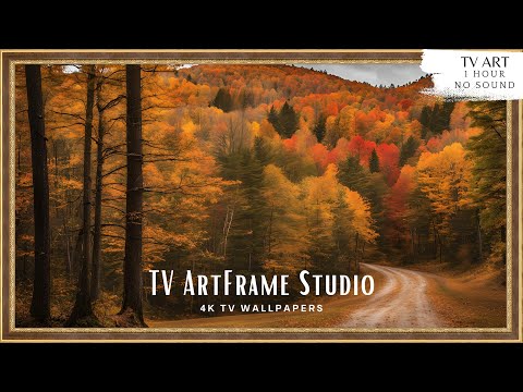 4K Frame TV Art Fall Forest Landscape | Autumn Home Decor | TV Background | Screensaver Wallpaper