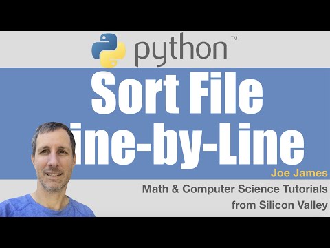Python: Sort File Line by Line